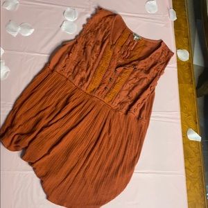 Rust colored lucky brand top